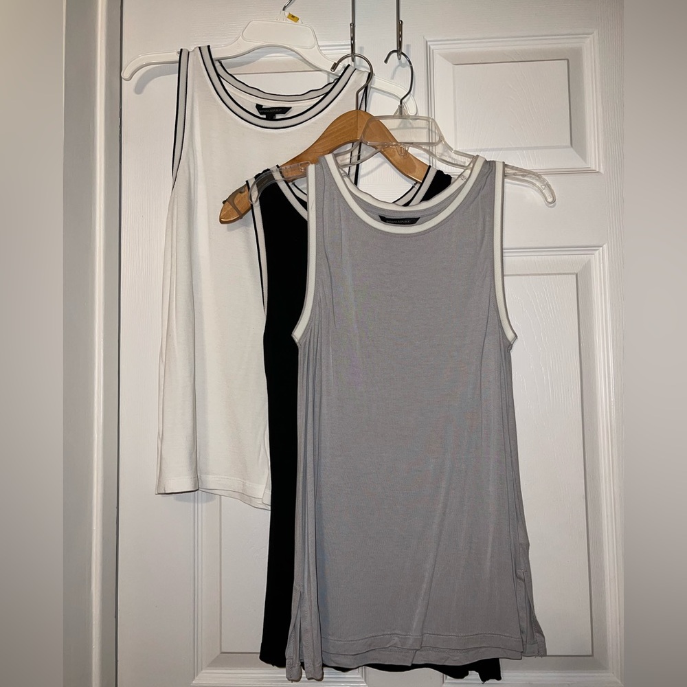 Three (3) White House Black Market Basic Tanks - image 1